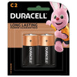 Duracell Coppertop Alkaline C Batteries, 2 Pack