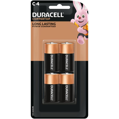 Duracell Coppertop Alkaline C Batteries, 4 Pack