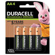 Duracell Rechargeable AA Batteries, 4 Pack
