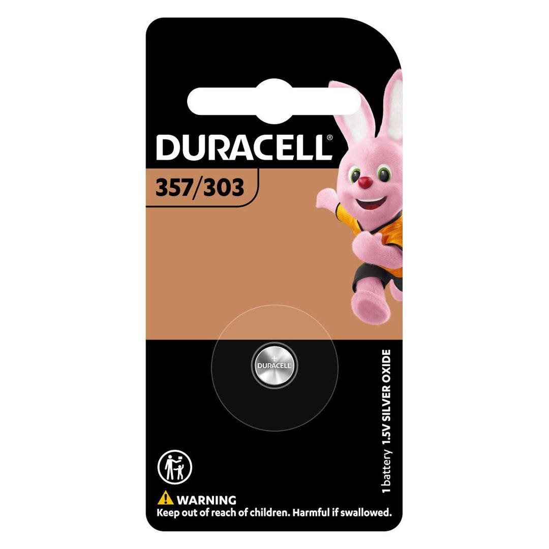 Duracell Silver Oxide Button 303/357/76 Batteries, 1 Pack
