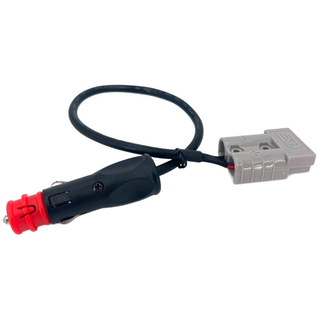 Ecoflow adapter cable, cigarette plug to Anderson 50A plug