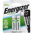 Energizer Recharge AA rechargeable batteries, 2 pack