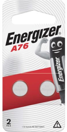 Energizer Lithium A76 battery, 2 pack
