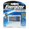 Energizer Ultimate Lithium AA battery, 2 pack