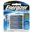 Energizer Ultimate Lithium AA battery, 4 pack