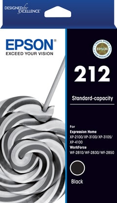 Epson 212 Standard Capacity Ink Cartridge, black