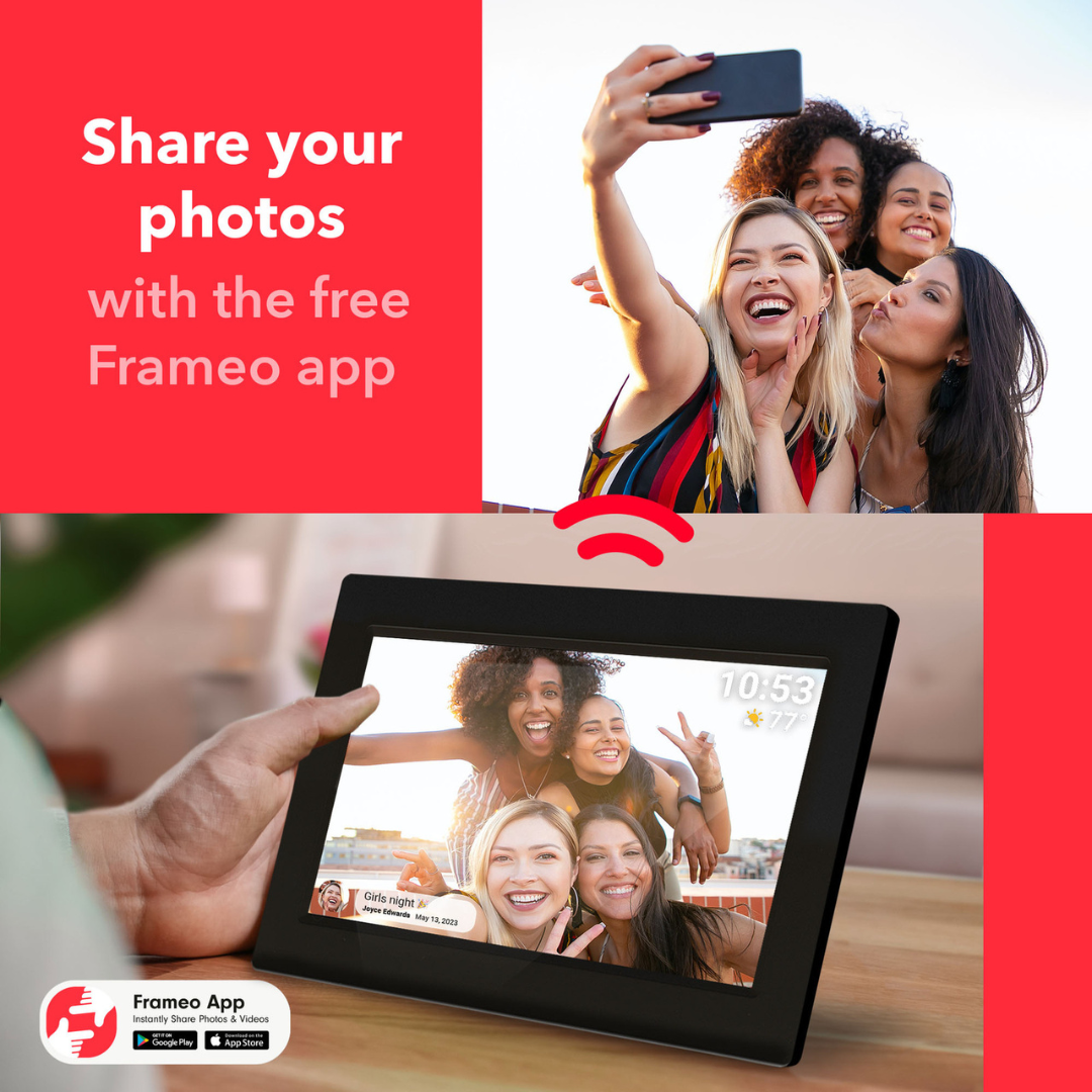 Firefly Frameo 10.1" Wi-Fi Digital Photo Frame - Glass - additional product view