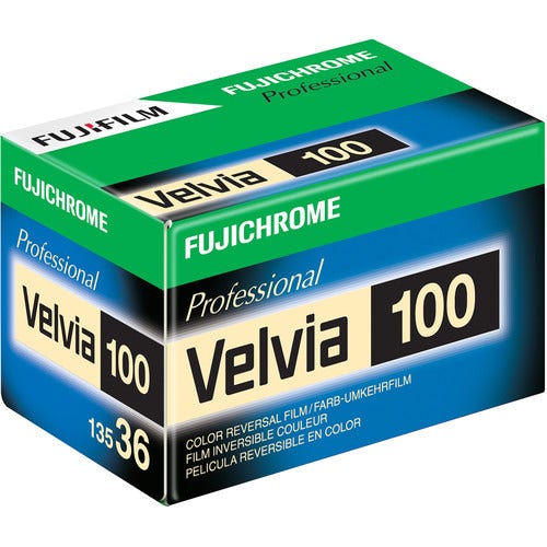 Fujifilm Fujichrome Velvia 100 35mm 36 exposure film