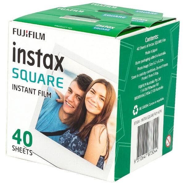 Fujifilm Instax Square Instant Film, 40 sheets