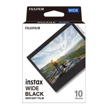 Fujifilm Instax Wide Black Frame Instant Film, 10 sheets