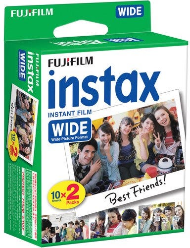 Fujifilm Instax Wide instant film, 20 sheet pack