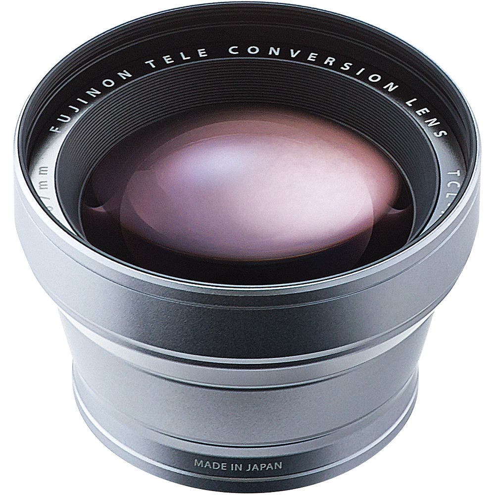 FujiFilm TCL-X100 II silver tele-conversion lens, Fujifilm X mount