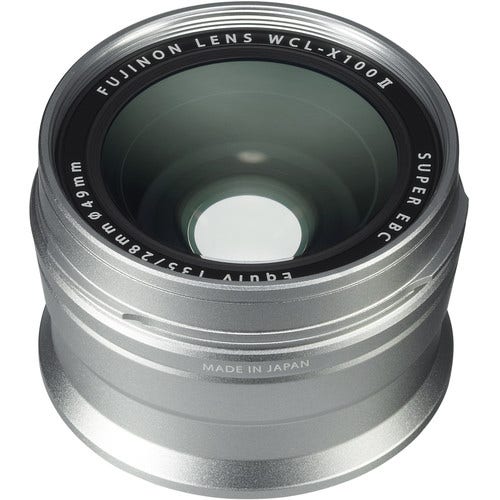 FujiFilm WCL-X100 II wide conversion lens, silver, Fujifilm X mount