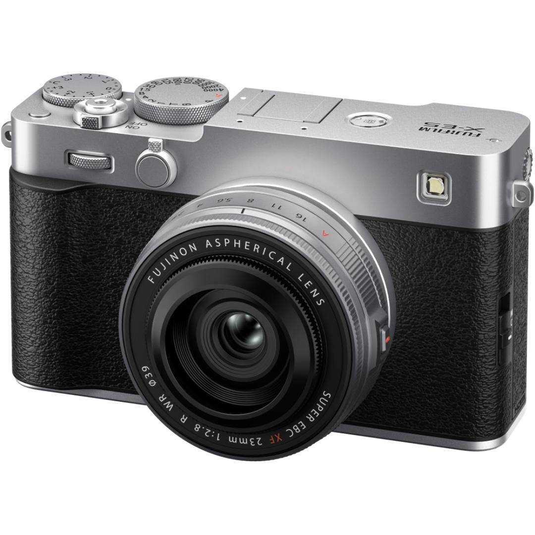 FujiFilm X-E5 Silver w/ XF 23mm f/2.8 R WR Lens Compact System Camera - additional product view