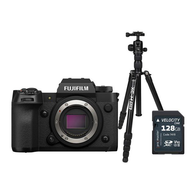 FujiFilm X-H2 body only mirrorless camera with PRO XCM 528 and V90 card