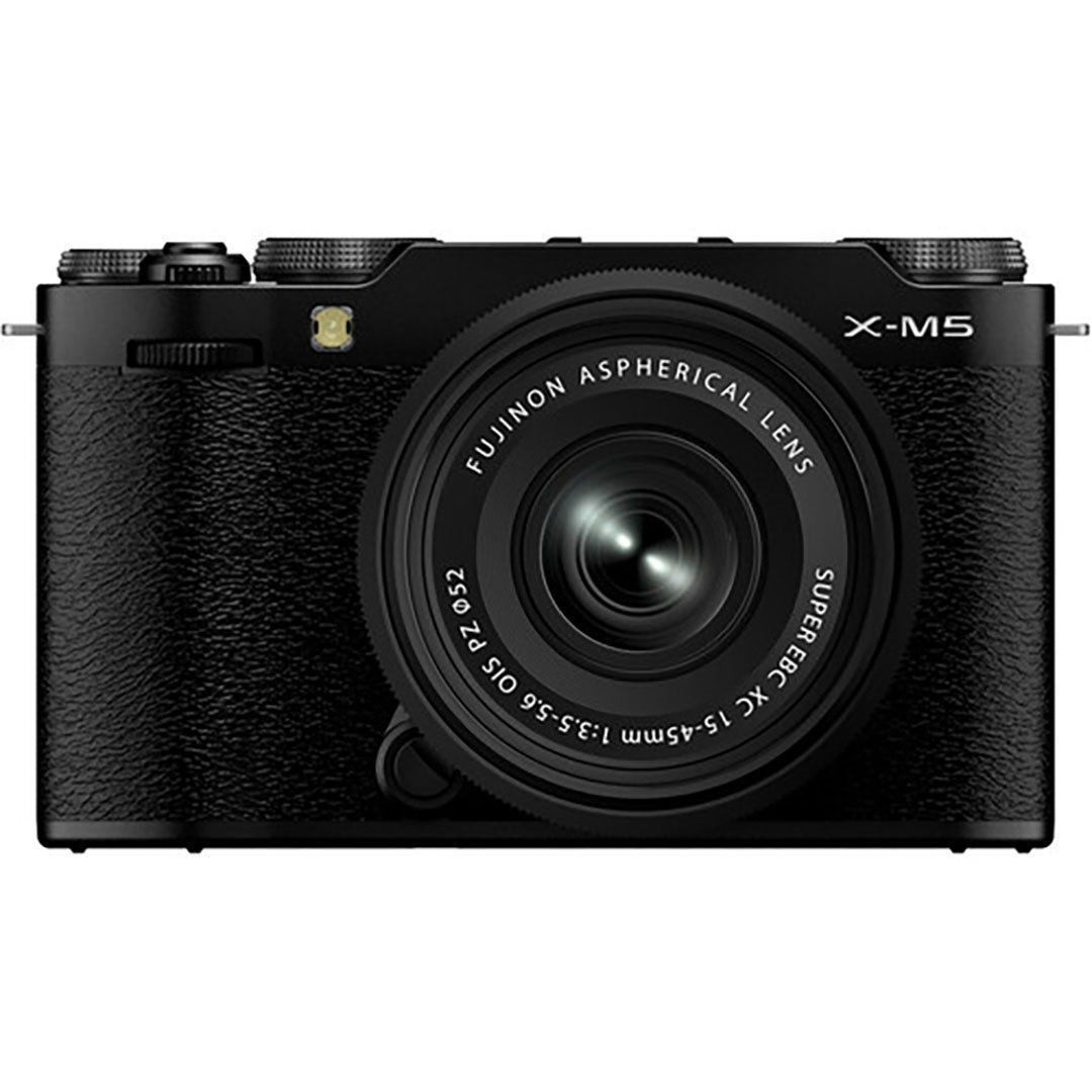 FujiFilm X-M5 black with XC15-45mm lens compact system camera