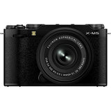 FujiFilm X-M5 black with XC15-45mm lens compact system camera