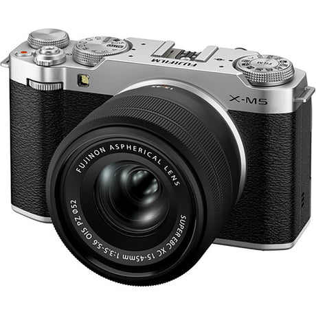 FujiFilm X-M5 Silver w/XC15-45 mm Lens Compact System Camera - additional product view