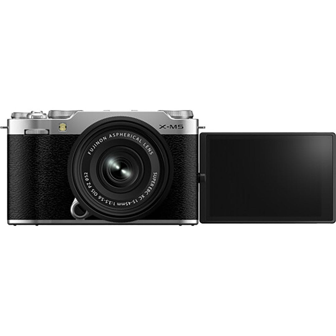 FujiFilm X-M5 Silver w/XC15-45 mm Lens Compact System Camera - additional product view