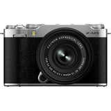 FujiFilm X-M5 silver with XC15-45mm lens compact system camera