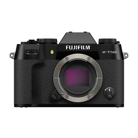 FujiFilm X-T50 black mirrorless camera body, APS-C compact system camera