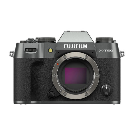 FujiFilm X-T50 charcoal silver mirrorless camera body, APS-C compact system camera