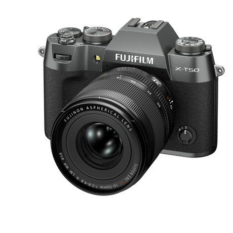 FujiFilm X-T50 Charcoal Silver Body w/XF16-50mm Lens (HB) Compact System Camera - additional product view