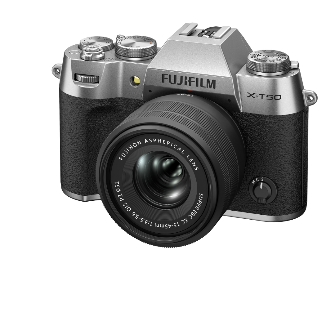 FujiFilm X-T50 Silver Body w/ XC15-45mm Lens (HB) Compact System Camera - additional product view