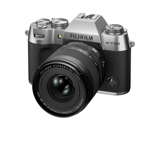 FujiFilm X-T50 Silver Body w/ XF16-50mm (HB) Lens Compact System Camera - additional product view