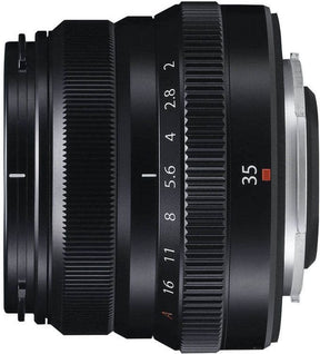 Fujifilm XF 35mm f/2 R WR Lens in black for X mount