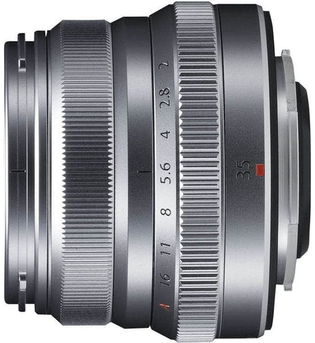 Fujifilm XF 35mm f/2 R WR Lens in silver for X mount