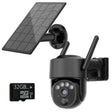 Gerber Security Solar PTZ 4G security camera, black, Follow Me