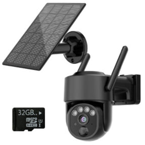 Gerber Security Solar PTZ 4G security camera, black, Follow Me