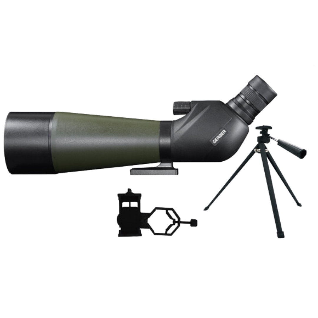 GERBER Spotting Scope 20-60x80 BaK4 with Smart Phone Adaptor and Table - additional product view