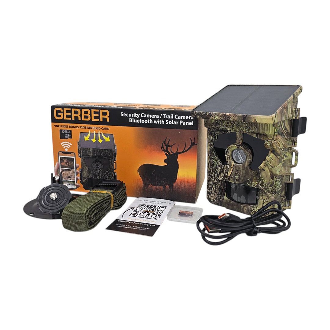 GERBER Trail Camera BlueTooth WiFi with Solar and 32GB TF - additional product view
