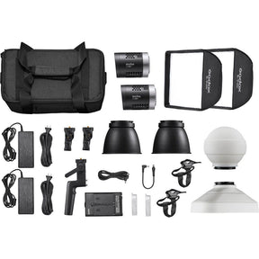 Godox ML30Bi bi-colour LED 2 head light kit.