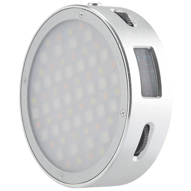 Godox R1 Round RGB LED light in silver