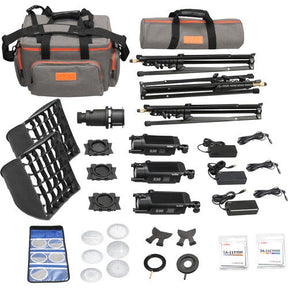 Godox S30 3 head focusing LED light kit.