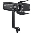Godox S60 LED focusing light with barndoor.