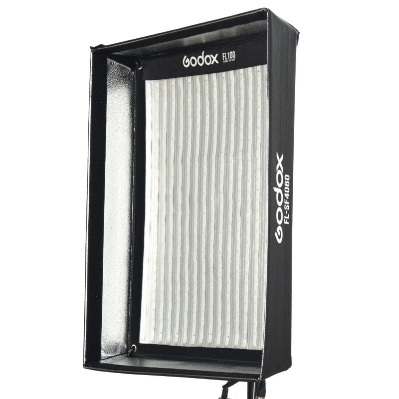 Godox softbox and grid for FL100 flexible LED light.