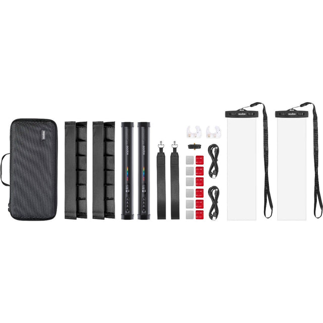 Godox TL30 RGB tube light 2-light kit, 30cm.