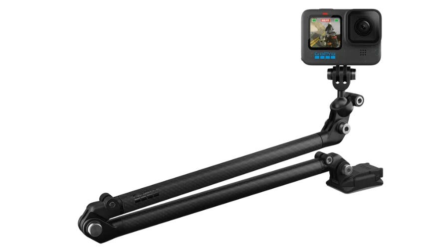 GoPro Boom + Adhesive Mounts suits all GoPro cameras