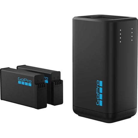 GoPro MAX2 dual battery charger with two Enduro batteries