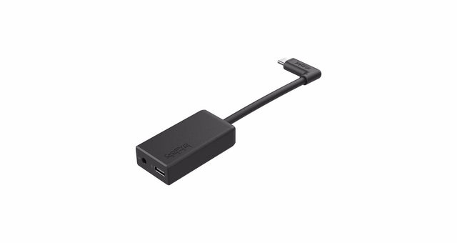 GoPro Pro 3.5mm mic adapter, suits HERO 5, 6, 7, 8 Black