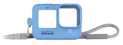 Blue GoPro Sleeve and Lanyard for HERO 9, 10, 11, 12 and 13 Black