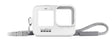 White GoPro Sleeve and Lanyard for HERO 9, 10, 11, 12 and 13 Black
