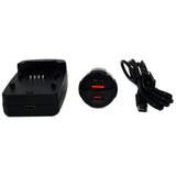 Haldex USB-C Canon Charger for LP-E6, LP-E8 & LP-E17 Includes Car Adaptor - additional product view