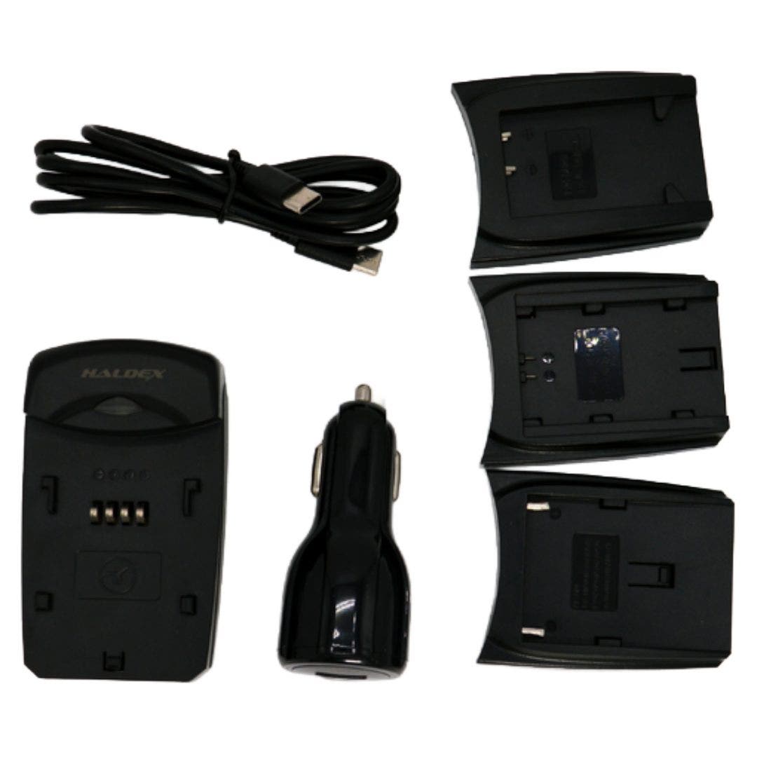 Haldex USB-C Sony Charger for NP-B1X, NP-FW50 & NP-FZ100 Includes Car Adaptor - additional product view