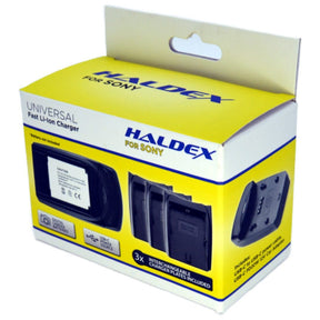 Haldex USB-C Sony charger for NP-B1X, NP-FW50 and NP-FZ100 with car adaptor