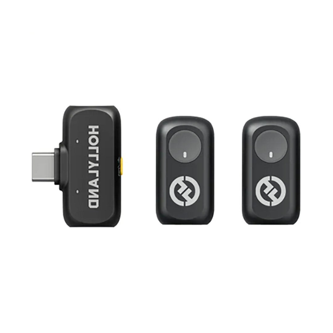 Hollyland LARK A1 Mini Duo wireless microphone in Space Gray with USB-C RX